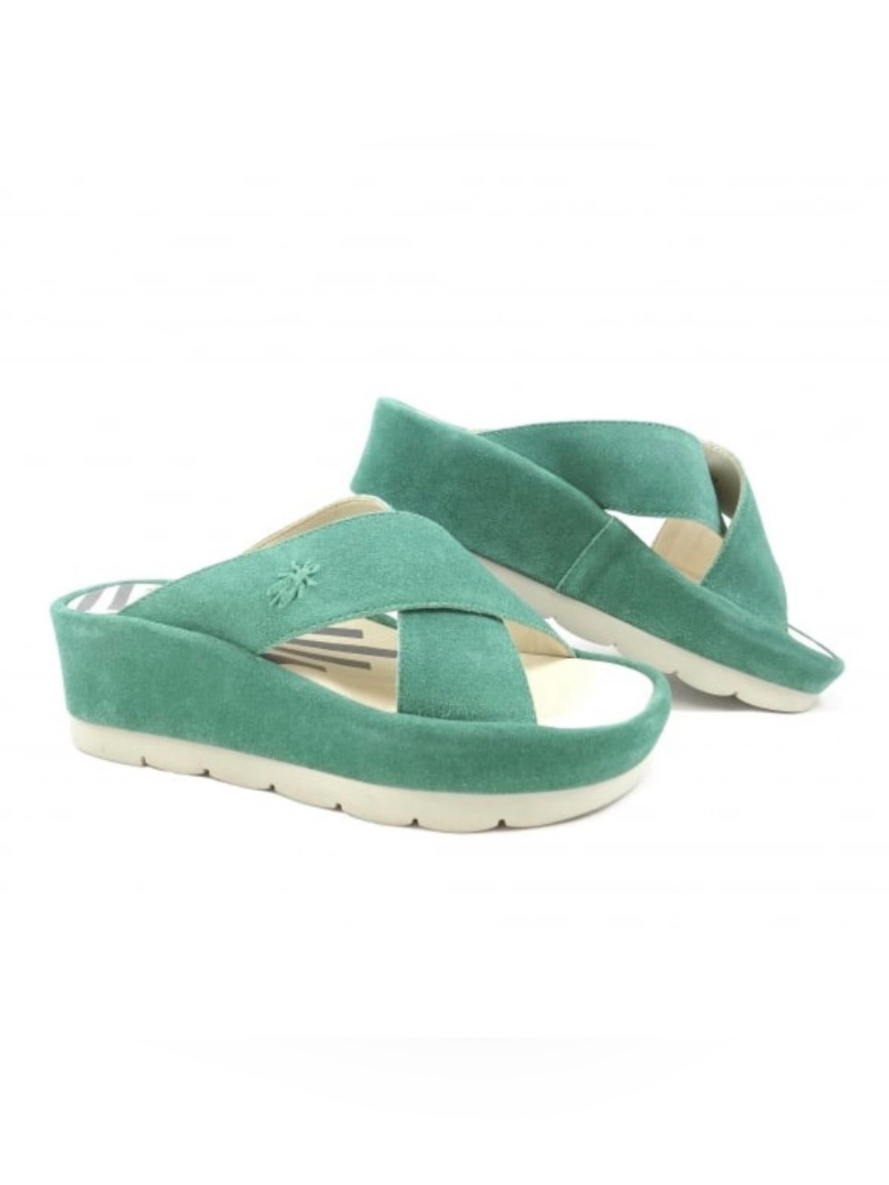 FLY LONDON Begs Slip On Platform Wedge Sandal Size 37